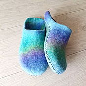 Обувь ручной работы handmade. Livemaster - original item Felted slippers - flip - flops. Handmade.