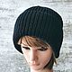 Заказать Вязаная шапочка из шерсти с кашемиром. Марина (Knitted Comfort). Ярмарка Мастеров. . Шапки Фото №3