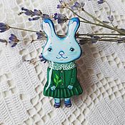 Украшения handmade. Livemaster - original item Brooch-pin: Cute Bunny. Handmade.