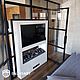 Межкомнатная перегородка из металла и стекла. Двери. BaumbArt Furniture. Интернет-магазин Ярмарка Мастеров.  Фото №2