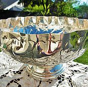 Винтаж: Антикварная ваза Oeuillets стекло Арт нуво Франция