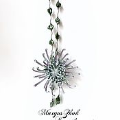 Украшения handmade. Livemaster - original item Jewelry sets: Pearl chrysanthemum on the with pendant. Handmade.