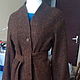 Direct brown coat jacket over size coffee color. Coats. Voielle. My Livemaster. Фото №4