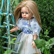 Куклы и игрушки handmade. Livemaster - original item Blouse-dress made of mesh with sequins for Paola Reina. Handmade.