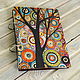 Notebook wood cover A5 "Coloured dreams-5". Sketchbooks. EVAG. My Livemaster. Фото №6