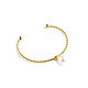 Gold Bracelet with Pearl Pendant, White Pearl Bracelet. Bead bracelet. Irina Moro. Online shopping on My Livemaster.  Фото №2