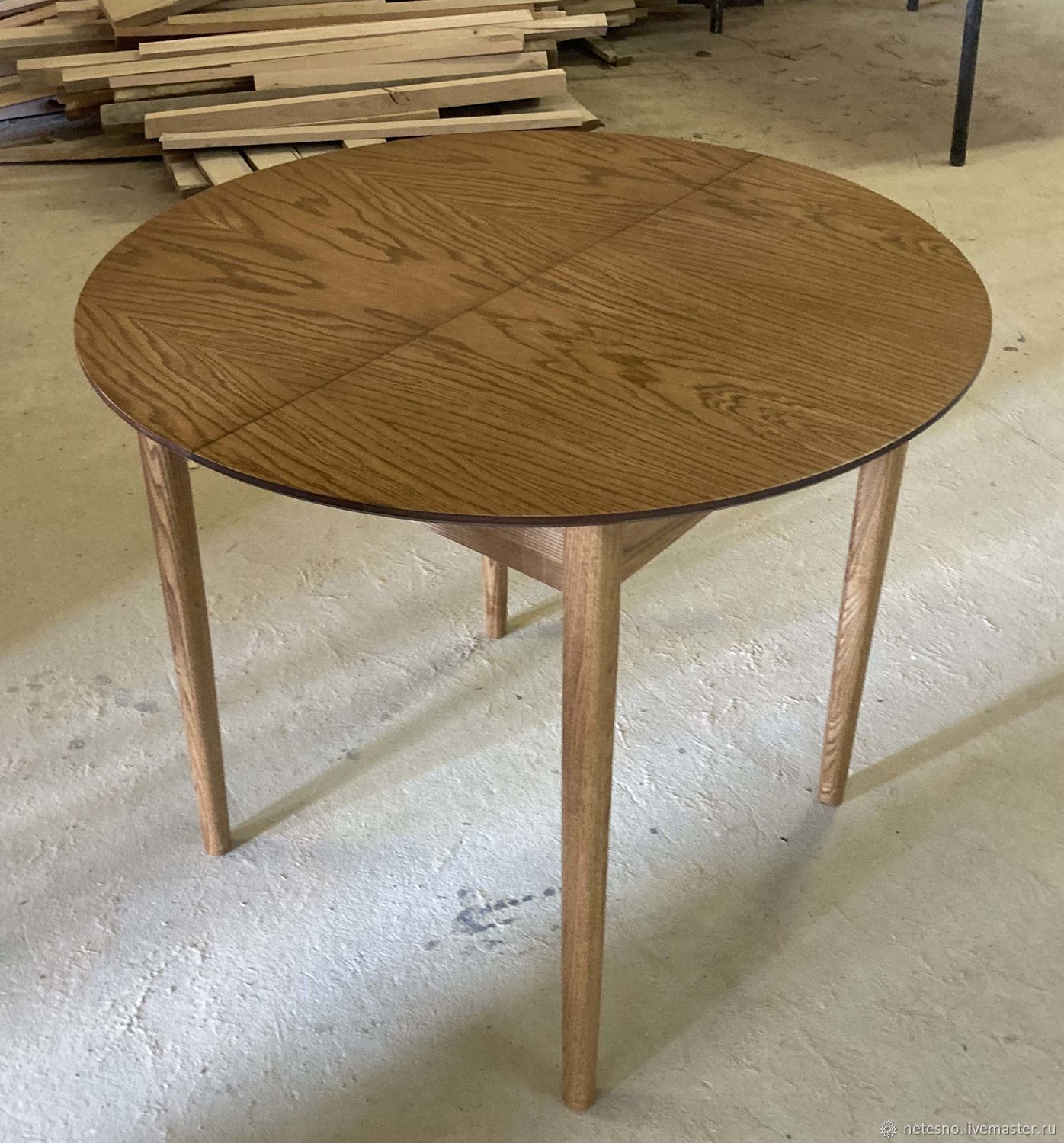 Сделать круглый раздвижной стол своими руками из дерева