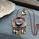 Кулон Бохо С Жемчугом. Колье. NadyaBriJewelry. Ярмарка Мастеров.  Фото №6