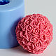 Silicone mold for soap 'Bowl of roses', Form, Shahty,  Фото №1
