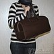 Сумка. Натуральная кожа. Ручная работа. арт. HB 003. Саквояж. Masterskaya 'FACTURE'. Интернет-магазин Ярмарка Мастеров.  Фото №2