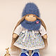 toy for blue interiors doll for the soul handmade doll Waldorf doll photo
