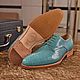 Derby made of genuine polished sea stingray leather!. Derby. SHOES&BAGS. Online shopping on My Livemaster.  Фото №2