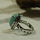 Original ring with a large insert of Iranian turquoise. Rings. Kooht. My Livemaster. Фото №5
