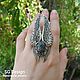 Ring silver 'Angela' ruby in zoisite with wings, Rings, Yalta,  Фото №1