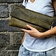 Clutch bag genuine leather Antique. Clutches. Mad Cat. Online shopping on My Livemaster.  Фото №2