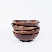 Посуда handmade. Livemaster - original item Set of wooden plates made of Siberian Cedar 170 mm TN49. Handmade.