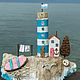 Остров мечты Маяк и домик дрифтвуд 20 см. Скульптуры. AdriaticArt_Julia. Ярмарка Мастеров.  Фото №4