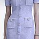 Лавандовый твид CHANEL. Ткани. Итальянские ткани Gontess. Интернет-магазин Ярмарка Мастеров.  Фото №2