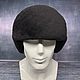 Men's hat with earflaps made of leather with sheepskin. Hat with ear flaps. Lyurom Studio. My Livemaster. Фото №6