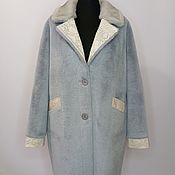 Шерстяное пальто весна-осень, 42-52 размеры