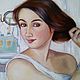 Order Painting Of The Girl Behind the toilet 50*70 cm. Ermolaeva Olesya. Livemaster. . Pictures Фото №3