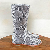 Обувь ручной работы handmade. Livemaster - original item Boots made from Python ELIA. Handmade.