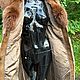 Шуба из натурального меха норки с пушистым воротником из лисы. Пальто. Stylish mink. Ярмарка Мастеров.  Фото №10