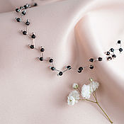 Garnet and spinel choker necklace