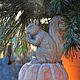 Squirrel with a nut on a pumpkin concrete figurine for home and garden. Figurines. Decor concrete Azov Garden. My Livemaster. Фото №4