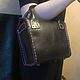 Сумка- тоут мини handheld bag темно-винный. Сумка-тоут. AOS Leather Goods (Алексей кожа +). Ярмарка Мастеров.  Фото №4