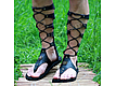 Gladiators Men's lace-up leather Black. High Boots. Katorina Rukodelnica HandMadeButik. Online shopping on My Livemaster.  Фото №2