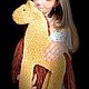  лошадь вязаная буланая большая. Мягкие игрушки. Angel's magic hands. Интернет-магазин Ярмарка Мастеров.  Фото №2