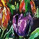 Тюльпаны, картина маслом на холсте, картина с цветами. Картины. Художник Светлана Васильева. Ярмарка Мастеров.  Фото №4