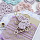 Заказать Набор Искорки вязаный декор. Ната Вязаные Элементы knitted.flower. Ярмарка Мастеров. . Элементы для скрапбукинга Фото №3