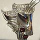 Order Garnet Leaf Earrings. kamniurala. Livemaster. . Earrings Фото №3