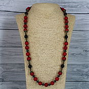 Работы для детей, handmade. Livemaster - original item Beads made of howlite, shungite and hematite. Handmade.