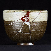 миниатюрный чайник из исинской глины ,техника кинцуги