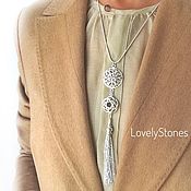 Украшения handmade. Livemaster - original item Pendant Love Knot on a long chain, stylish jewelry to all. Handmade.