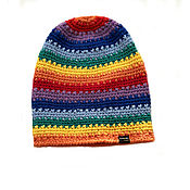 Аксессуары handmade. Livemaster - original item Knitted hat Bright Rainbow. Handmade.