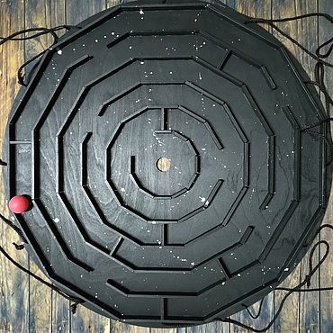 Активный отдых и развлечения ручной работы. Ярмарка Мастеров - ручная работа Деревянный лабиринт с покраской. Handmade.