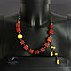 Necklace Accent of carnelian and jade. Necklace. JP jewelry design. Online shopping on My Livemaster.  Фото №2
