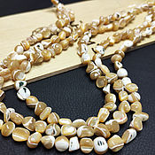 Материалы для творчества handmade. Livemaster - original item Beads mother of pearl shells Trochus 9h7mm thread 20 cm. Handmade.