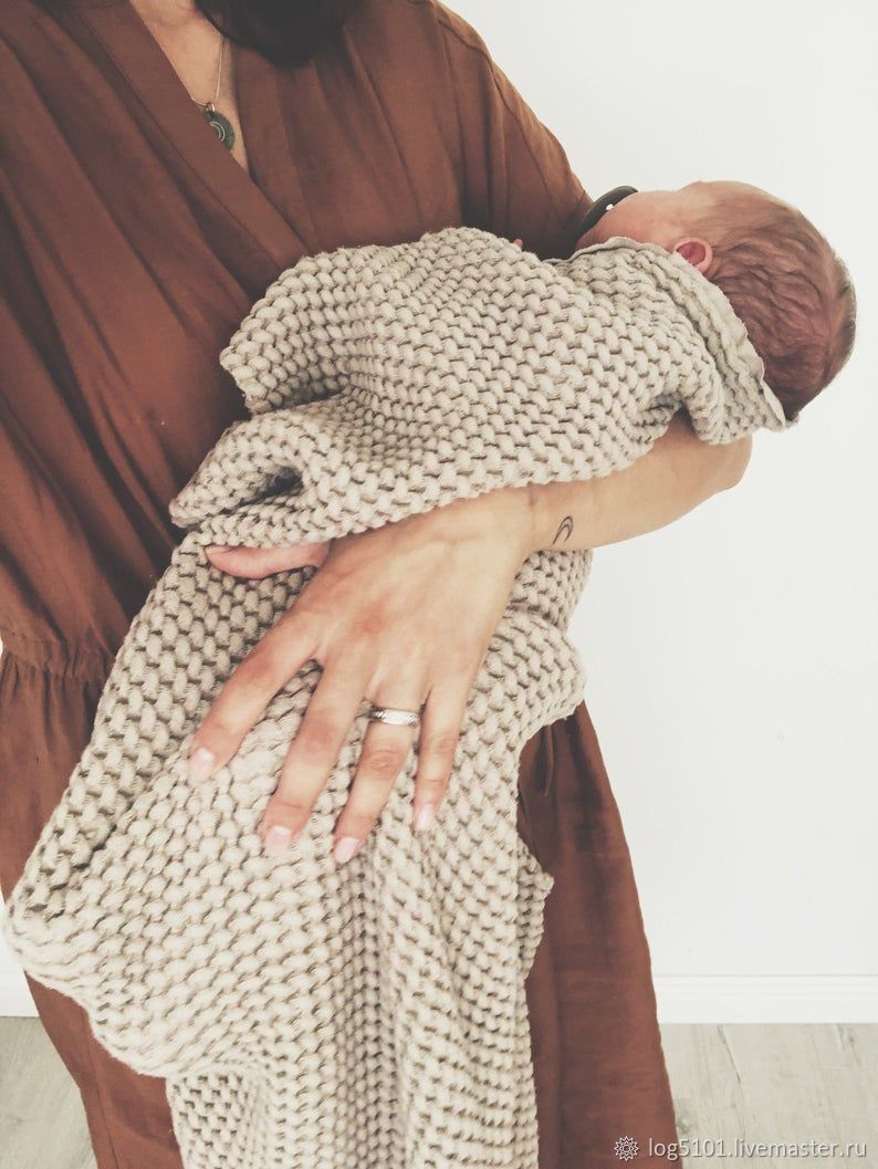 linen baby blanket