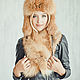 Fox fur collar. Collars. Forestfox. Family Fur Atelier. Online shopping on My Livemaster.  Фото №2