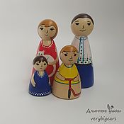 Куклы и игрушки handmade. Livemaster - original item Wooden Dolls Handmade Family. Handmade.