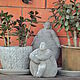 Round small concrete pot Provence Openwork series. Pots1. Decor concrete Azov Garden. Online shopping on My Livemaster.  Фото №2