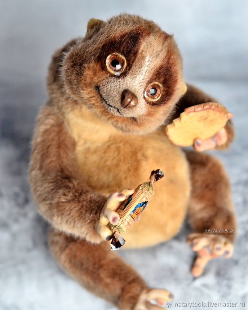 Loris Coco toy OOAK handmade teddy loris, Teddy Toys, Kurgan,  Фото №1