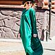 Maxi dress Jersey asymmetric hem. Color green. Dresses. Olga Lado. My Livemaster. Фото №4