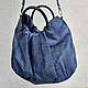 Bag large Python skin Gray-blue. Sacks. Katorina Rukodelnica HandMadeButik. My Livemaster. Фото №4