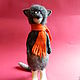 Top 'ready for winter!' wolf wolves cubs. Stuffed Toys. lilu. My Livemaster. Фото №5